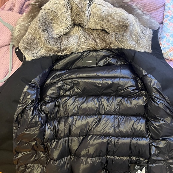 Mackage Larysa Puffer Down Jacket Fox Fur Lining | Size XL - Picture 5 of 7